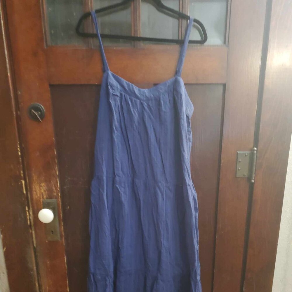 Knox Rose Navy Blue Country Cotton Dress